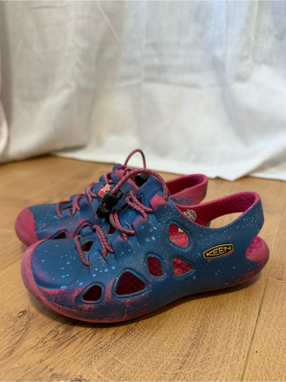 KEEN Kids' Blue & Pink Water-Ready Slip-On Shoe 9